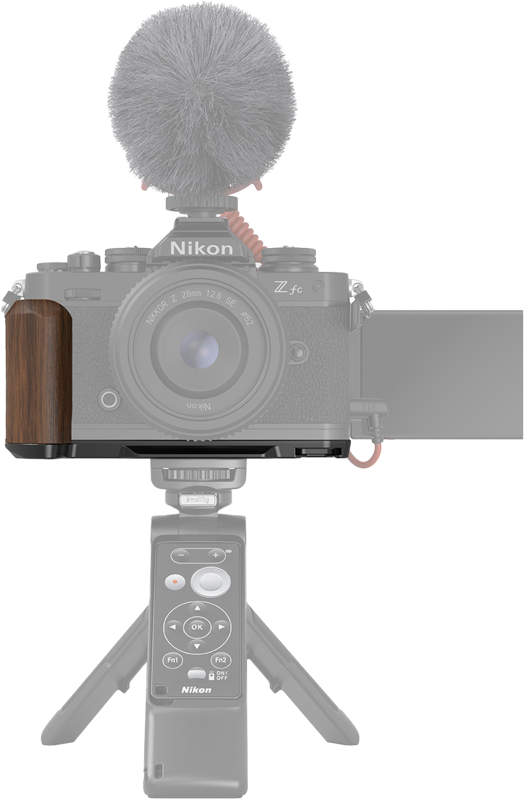 SMALLRIG 4802 Wooden L-Shape Grip for Nikon Z fc Black