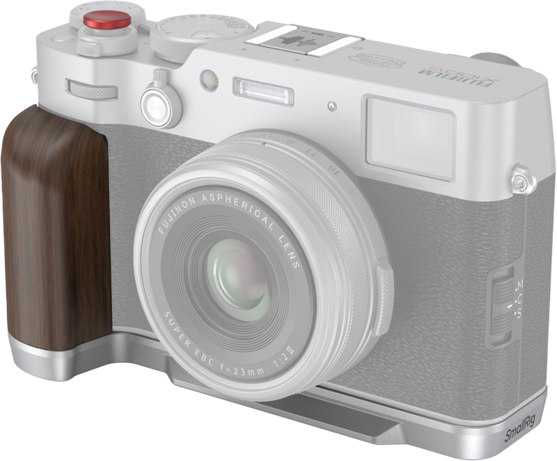 SMALLRIG 4804 Wooden L-Shape Grip for FUJIFILM X100VI / X100V Sliver
