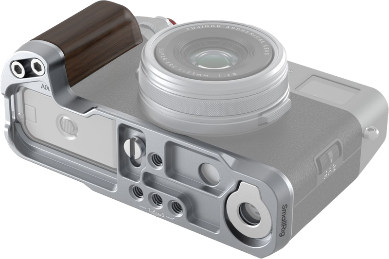 SMALLRIG 4804 Wooden L-Shape Grip for FUJIFILM X100VI / X100V Sliver