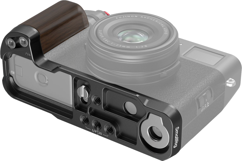 SMALLRIG 4805 Wooden L-Shape Grip for FUJIFILM X100VI / X100V Black