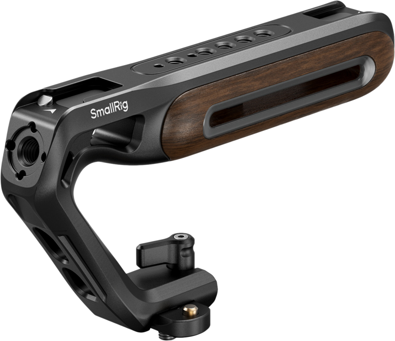 SMALLRIG 5251 Wooden Top Handle with NATO Clamp