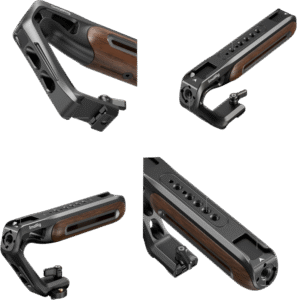 SMALLRIG 5251 Wooden Top Handle with NATO Clamp