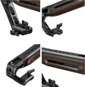 SMALLRIG 5251 Wooden Top Handle with NATO Clamp