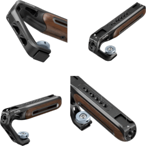 SMALLRIG 5250 Wooden Top Handle with Cold Shoe Mount