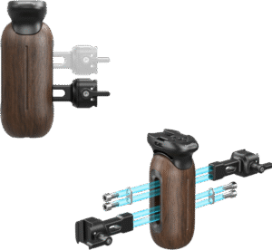 SMALLRIG 5161 ImageGrip Series Wooden Handle with NATO Clamp (Left Side)