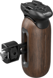 SMALLRIG 5238 Wooden Side Handle with 1/4"-20 & 3/8''-16 ARRI Locating Screws