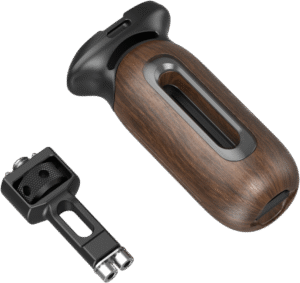 SMALLRIG 5238 Wooden Side Handle with 1/4"-20 & 3/8''-16 ARRI Locating Screws