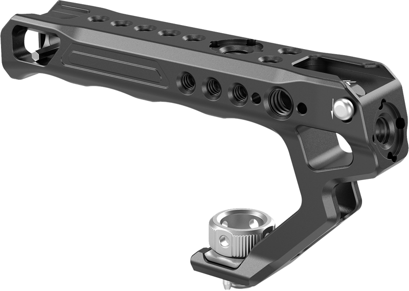 with a simple and ergonomically designed to offer a comfortable handheld shooting experience.