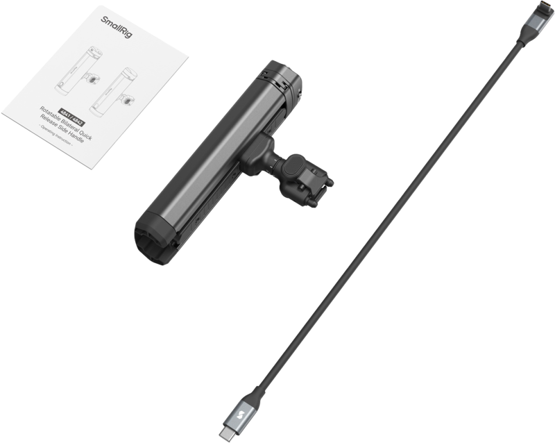 SMALLRIG 4841 Rotatable Bilateral Quick Release Side Handle with Wireless Control/M.2 SSD Enclosure