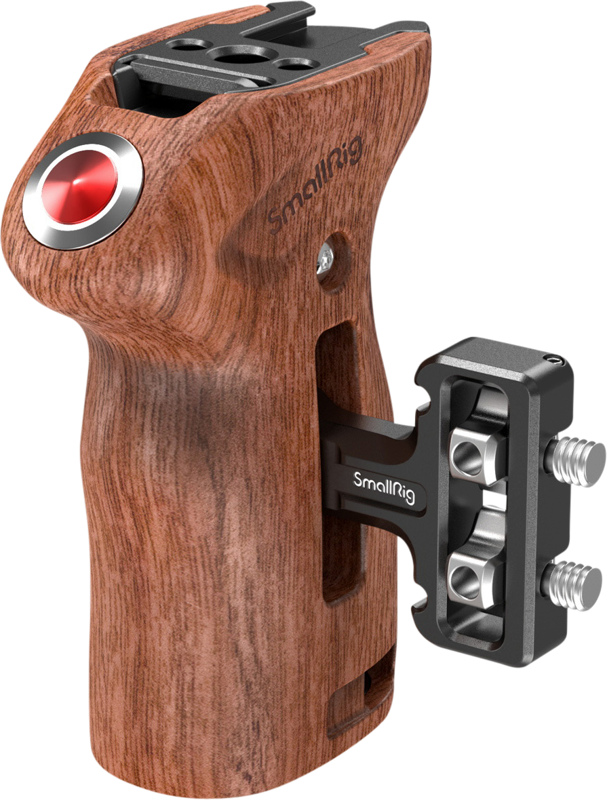 SMALLRIG 3323 Side Handle Wood with Start/Stop Remote Trigger