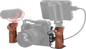SMALLRIG 3323 Side Handle Wood with Start/Stop Remote Trigger
