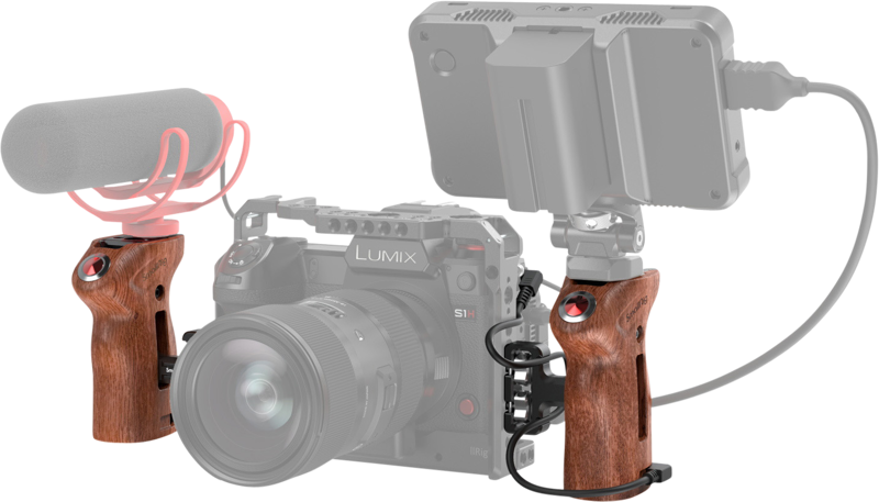 SMALLRIG 3323 Side Handle Wood with Start/Stop Remote Trigger