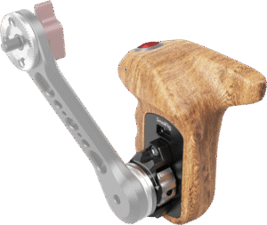 SMALLRIG 3324 Rosette Side Handle Wood with Record Start/Stop Remote Trigger