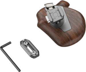 SMALLRIG 5161 ImageGrip Series Wooden Handle with NATO Clamp (Left Side)