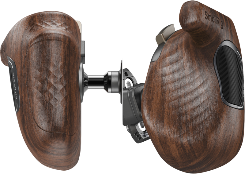 SMALLRIG 5161 ImageGrip Series Wooden Handle with NATO Clamp (Left Side)