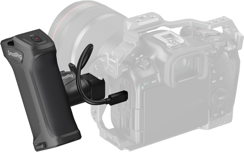 SMALLRIG 5235 Rotating Side Handle with Trigger REC for Selected Canon / Blackmagic Design Cameras