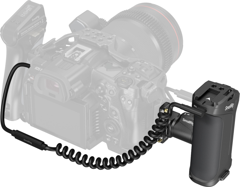 SMALLRIG 5235 Rotating Side Handle with Trigger REC for Selected Canon / Blackmagic Design Cameras