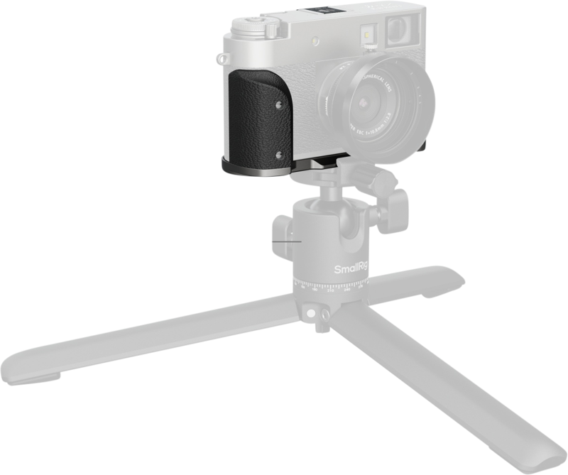 SMALLRIG 5217 L-Shaped Mount Plate with Silicone Handle for FUJIFILM X half Charcoal Silver
