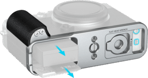 SMALLRIG 5447 L-Shaped Mount Plate with Silicone Handle for FUJIFILM X-E5 Silver