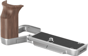 SMALLRIG 4796 L-Shape Mount Plate with Wooden Handle for Sony Alpha 7C II / Alpha 7CR
