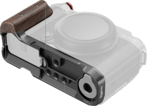 SMALLRIG 5260 L-Shape Mount Plate with Wooden Handle for FUJIFILM X-M5 Black