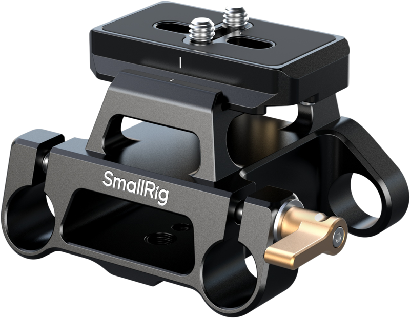 SMALLRIG 5365 Arca-Type Mount Plate Kit with 15mm Dual Rod Clamp