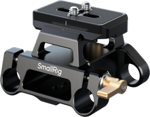 SMALLRIG 5365 Arca-Type Mount Plate Kit with 15mm Dual Rod Clamp
