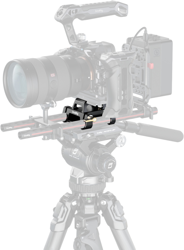 SMALLRIG 5365 Arca-Type Mount Plate Kit with 15mm Dual Rod Clamp