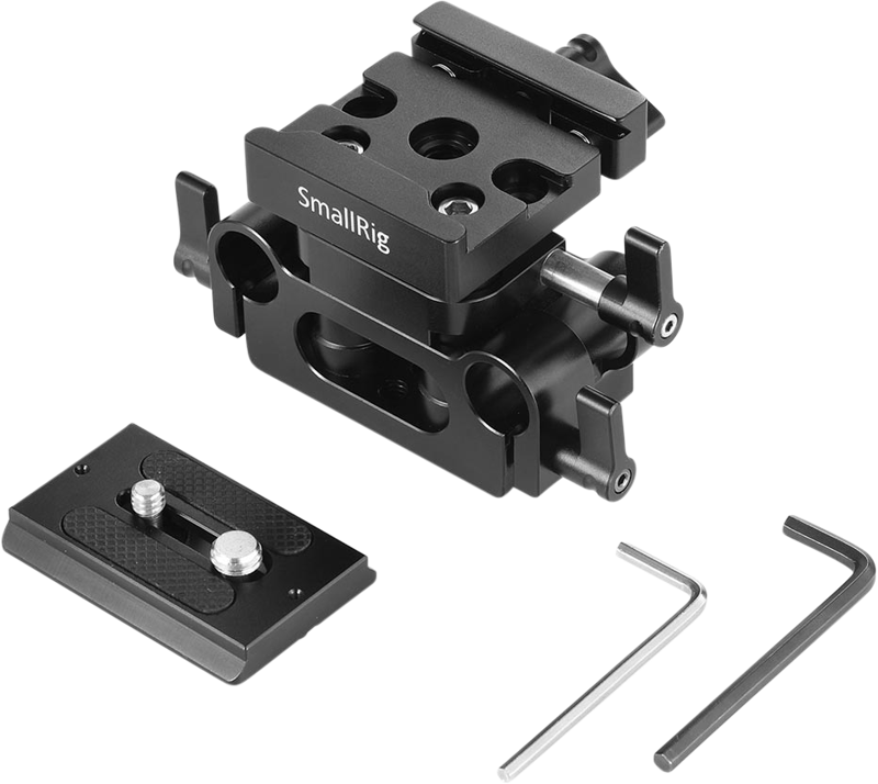 SMALLRIG 2272 Univ 15mm Rail Supp Syst Baseplate