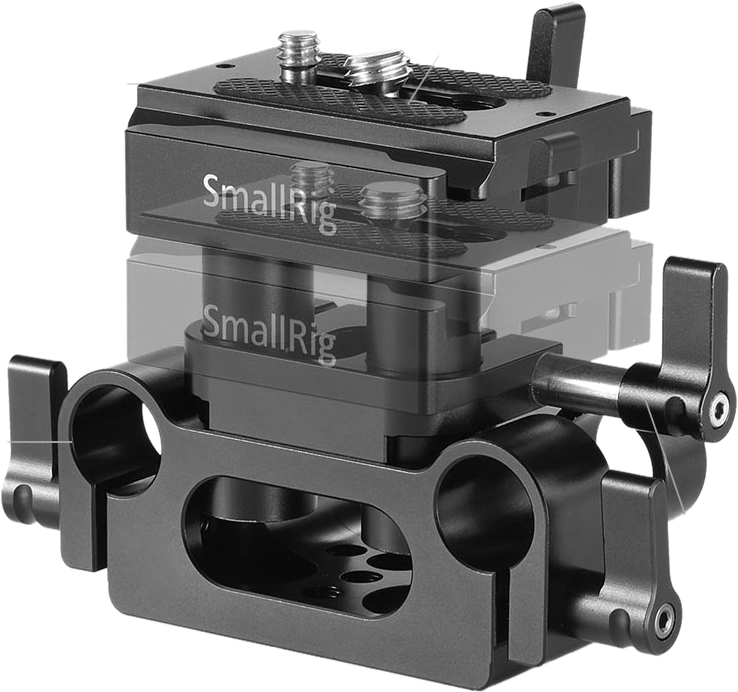 SMALLRIG 2272 Univ 15mm Rail Supp Syst Baseplate