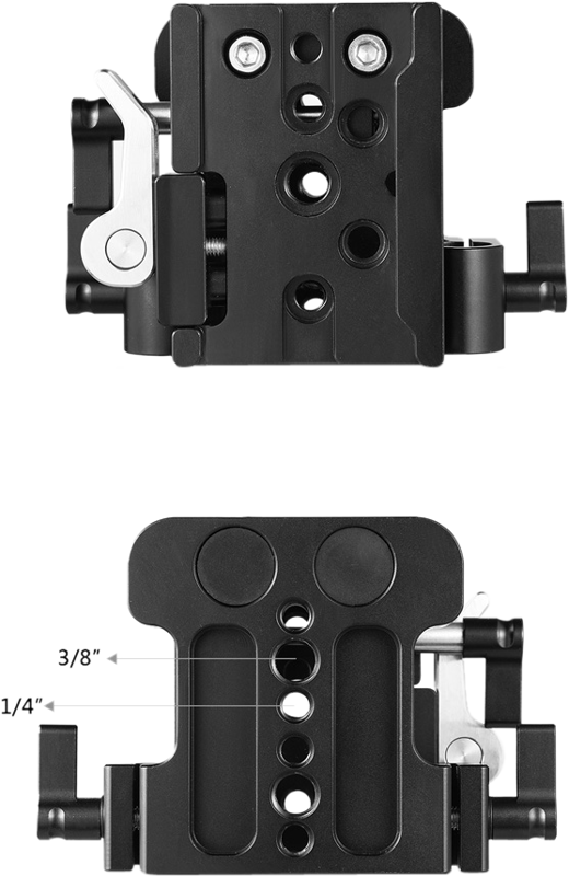 SMALLRIG 2092 Univ. 15mm Rail Support Baseplate