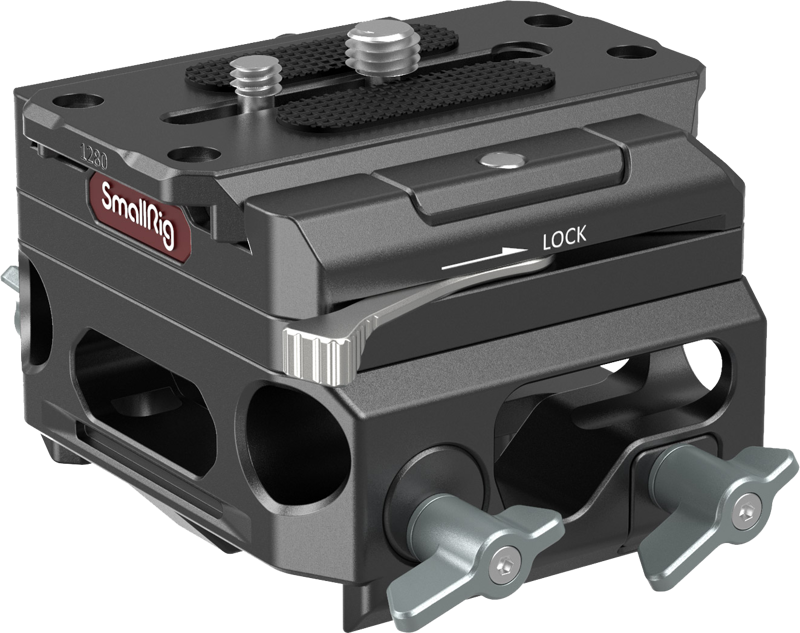 SMALLRIG 3067 Baseplate Lightweight with Dual 15mm Rod Clamp