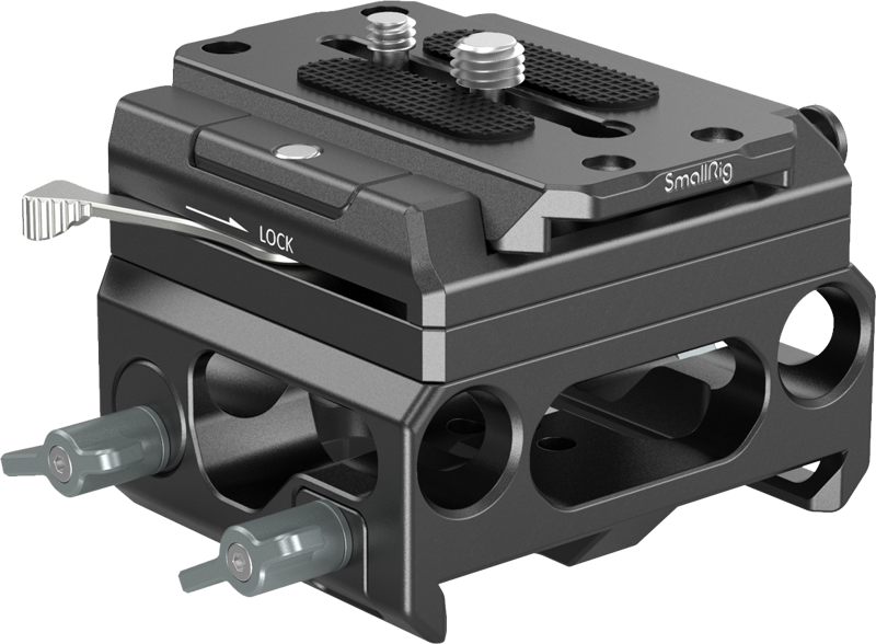 SMALLRIG 3067 Baseplate Lightweight with Dual 15mm Rod Clamp