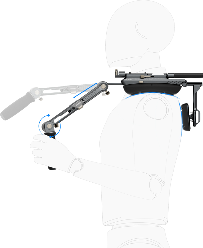 SMALLRIG 4181 HawkLock Shoulder Rig Pro SR007