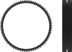 SMALLRIG 3294 Focus Gear Ring Seamless 75-77mm