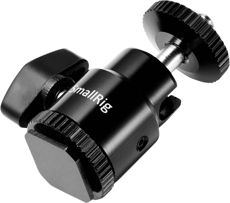 SMALLRIG 761 Cold shoe mount - Ballhead 1/4" screw