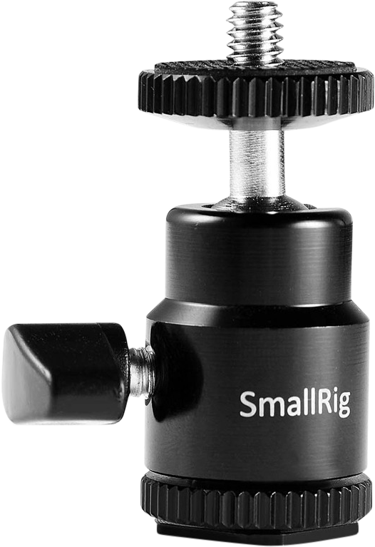SMALLRIG 761 Cold shoe mount - Ballhead 1/4" screw