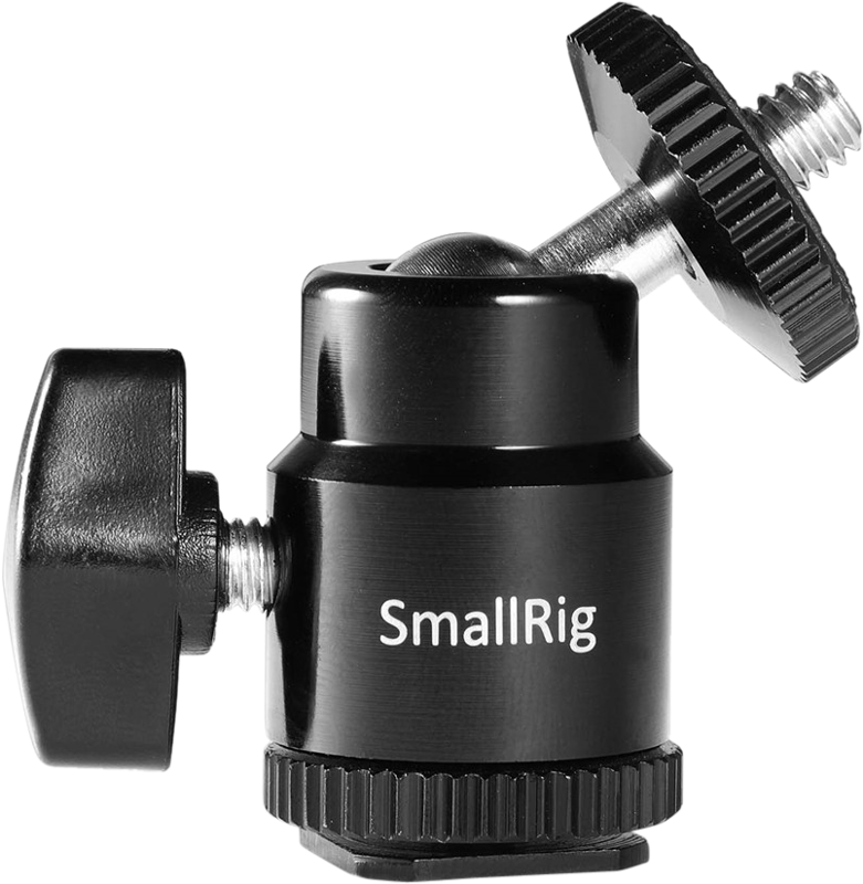 SMALLRIG 761 Cold shoe mount - Ballhead 1/4" screw
