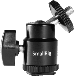 SMALLRIG 761 Cold shoe mount - Ballhead 1/4" screw