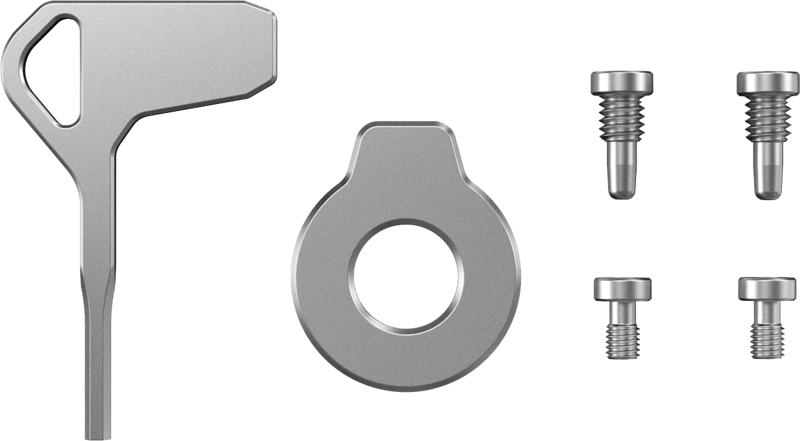 A set of screw and screwdriver for photography equipment