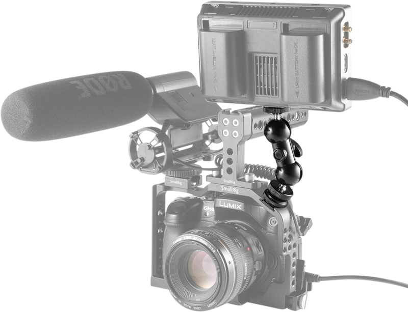 SMALLRIG 1135 Multi-func Double BallHead Shoe+1/4"