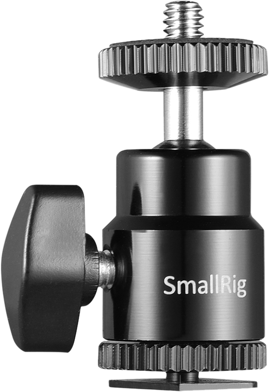SMALLRIG 2059 Camera Cold shoe -Ballhead-1/4"Sc 2P