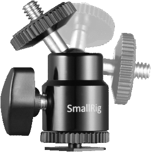SMALLRIG 2059 Camera Cold shoe -Ballhead-1/4"Sc 2P