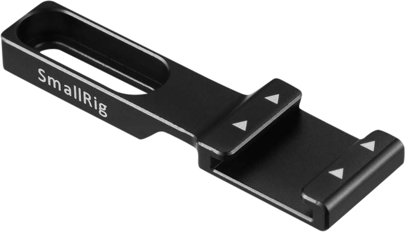 The cold shoe extension could be mounted on the 1/4" threaded holes on the right side of Sony A6500 Cage 1889