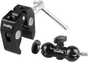 SMALLRIG 1138 Double BallHead w/Clamp & 1/4" Screw