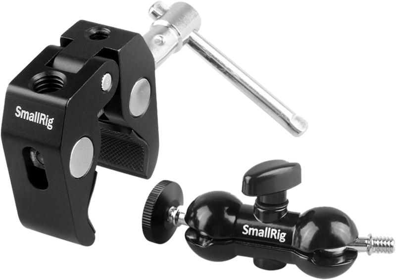 SMALLRIG 1138 Double BallHead w/Clamp & 1/4" Screw