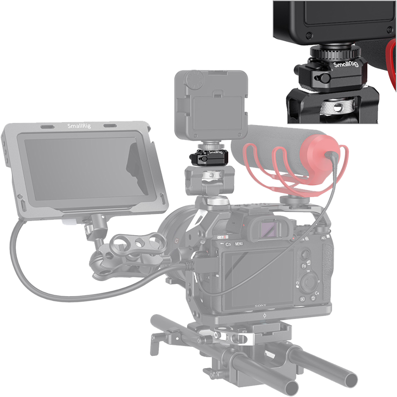 SMALLRIG 2797 Cold Shoe Mount Multifunction w/ Safety Release