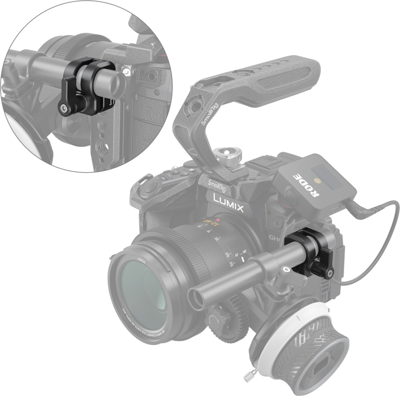 SMALLRIG 3598 Single Rod Clamp 12/15mm For Panasonic GH6