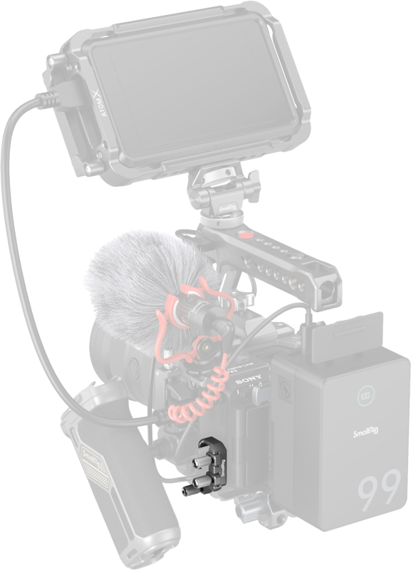 SMALLRIG 4829 USB-C & MULTI Cable Clamp for Sony FX3/FX30 HawkLock Quick Release Cages