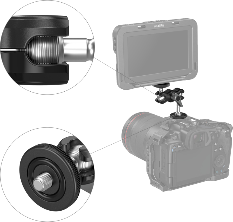 SMALLRIG 3238 Mini Magic Arm with Universal Ballhead